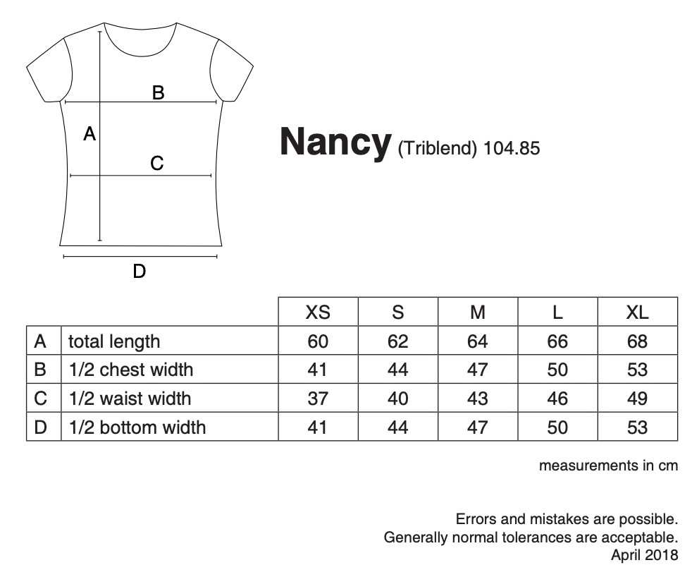 Nakedshirt Nancy Triblend Women S Favourite T Shirt Tf Ssl R Tb111
