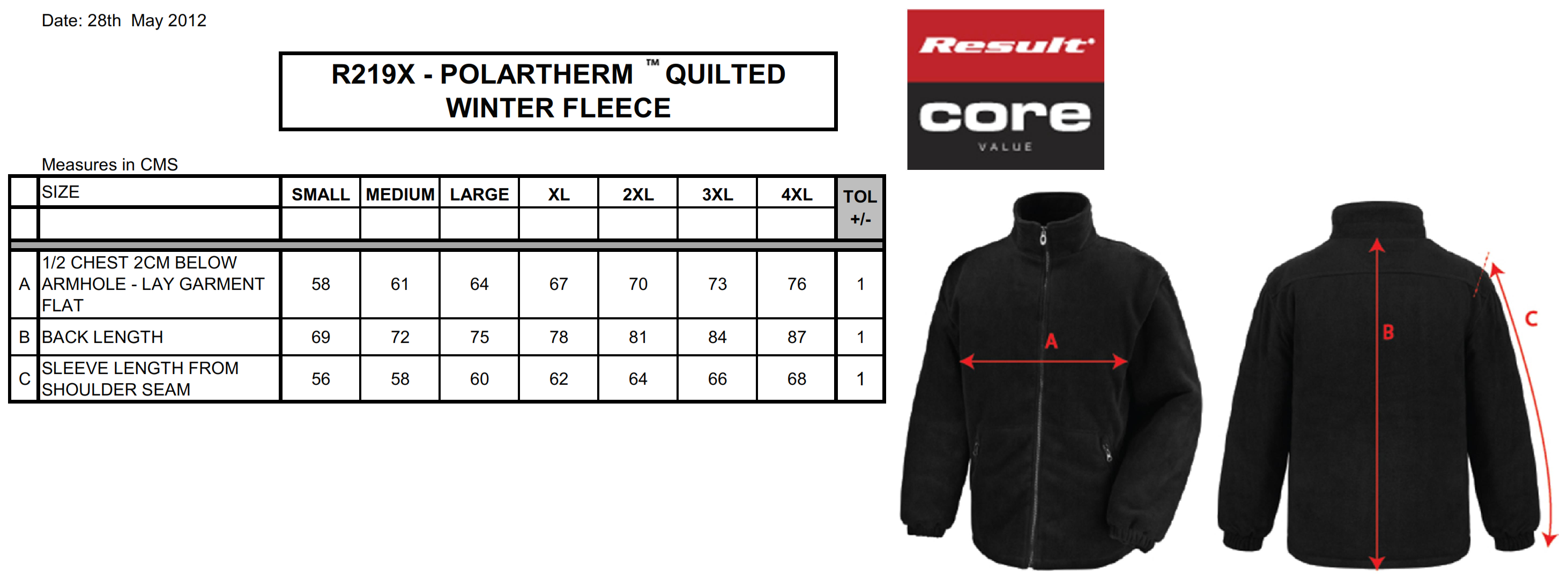 Polartherm Quilted Winter Fleece Jacket - Cressco Corporate Clothing
