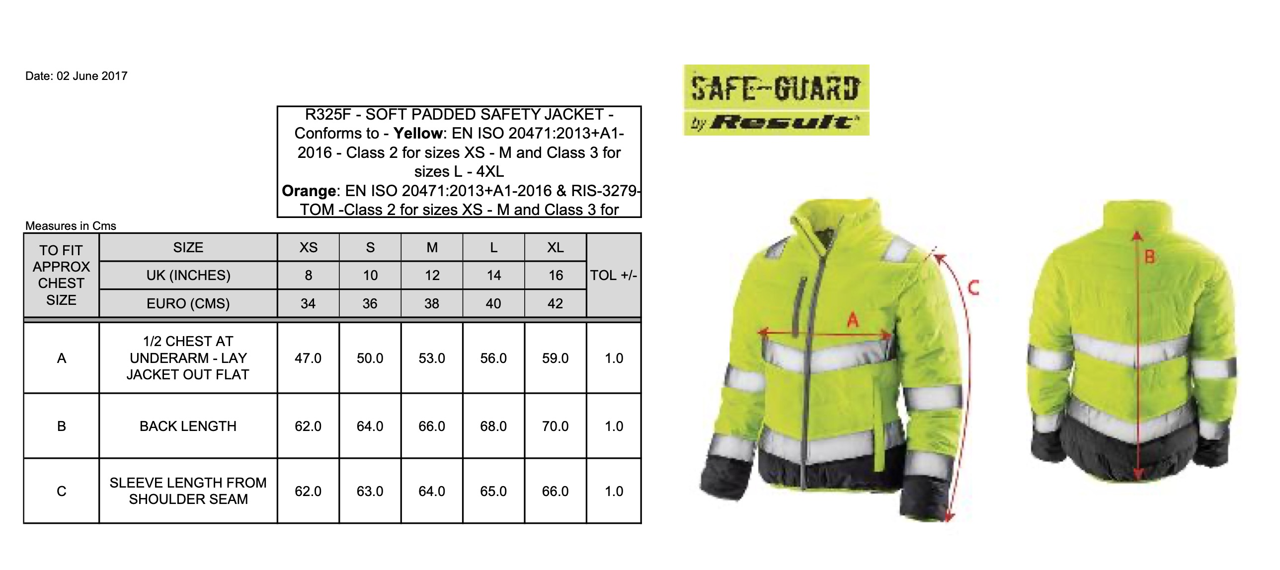 Result Safe-Guard: Women's Soft Padded Safety Jacket R325F