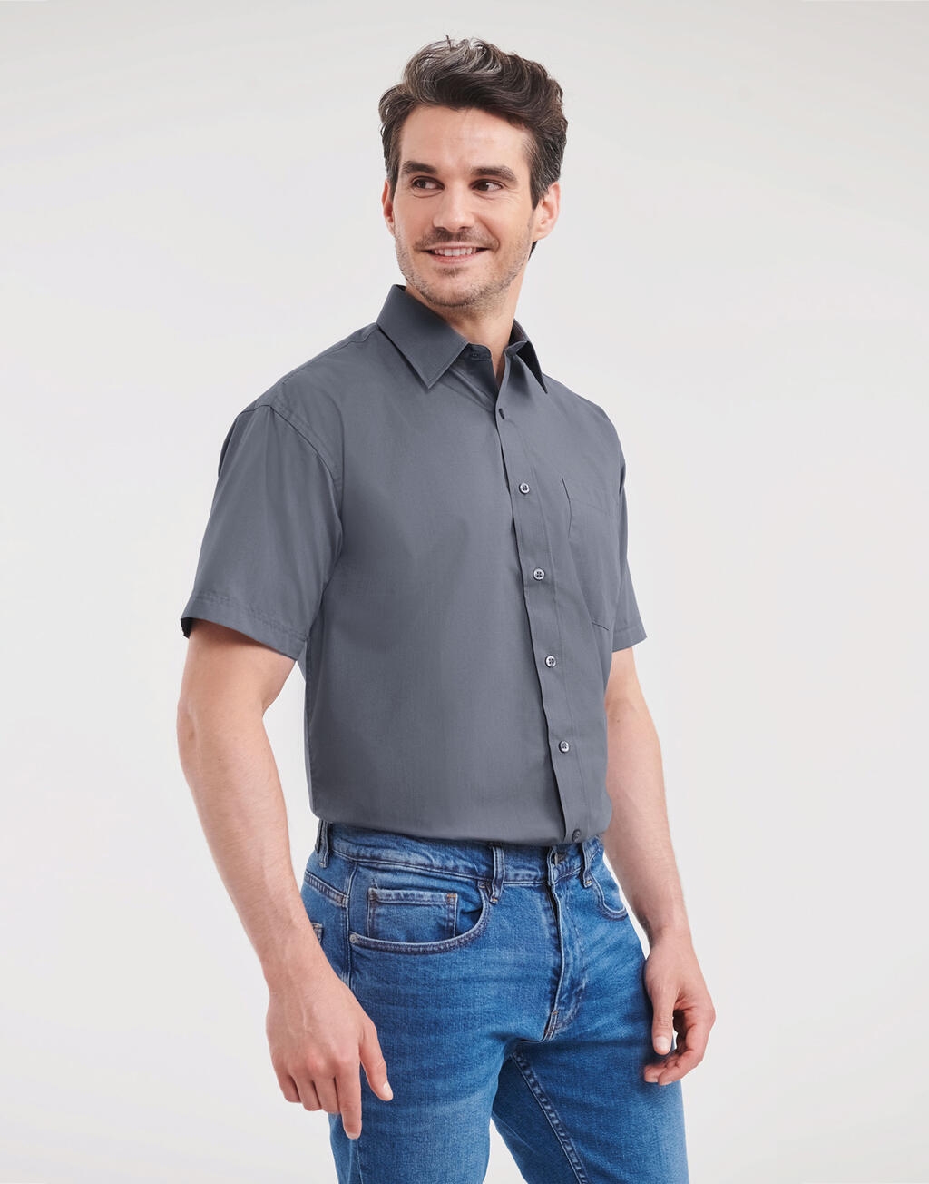 Russell Collection Ultimate Stretch Hemd Kurzarm Günstig Online Kaufen
