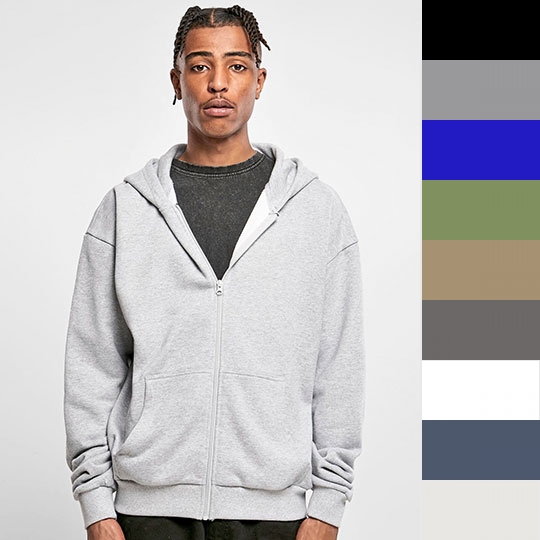 Build Your Brand Ultra Heavy Zip Hoody BY192
