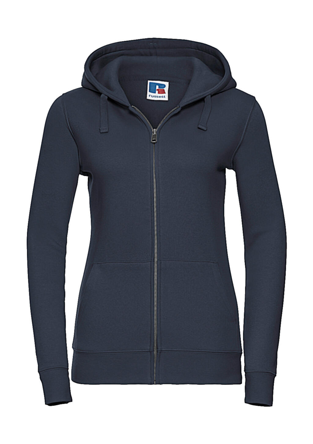 Authentic Melange Zipped Hoodie, Russell
