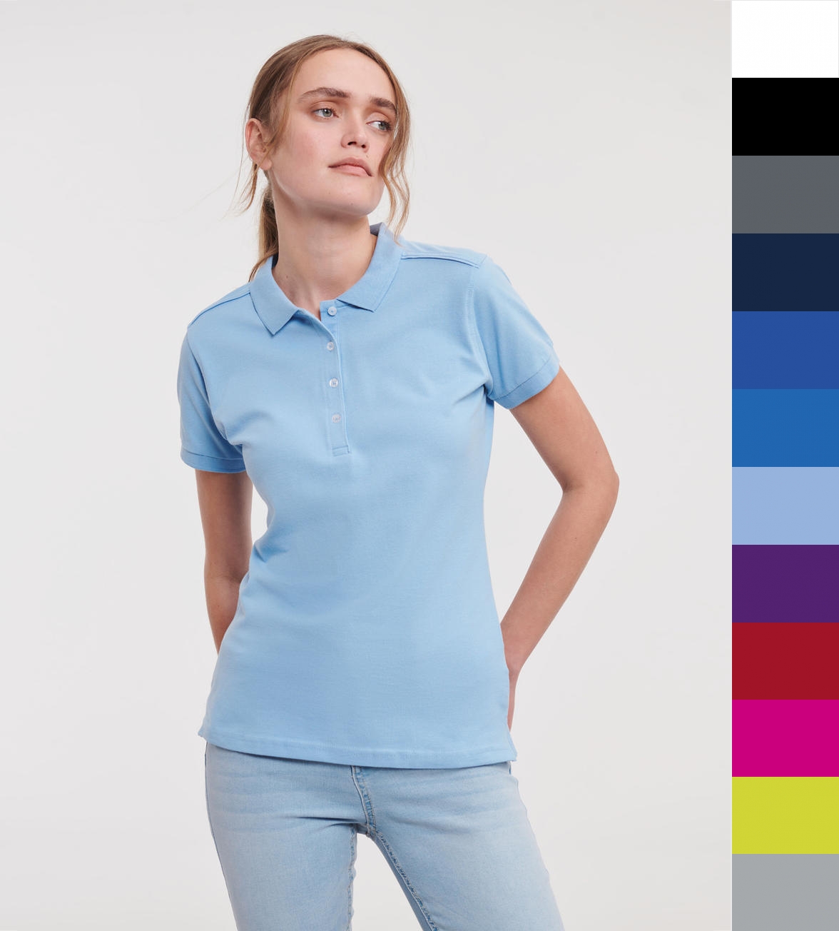 Russell Europe Ladies' Fitted Stretch Polo 