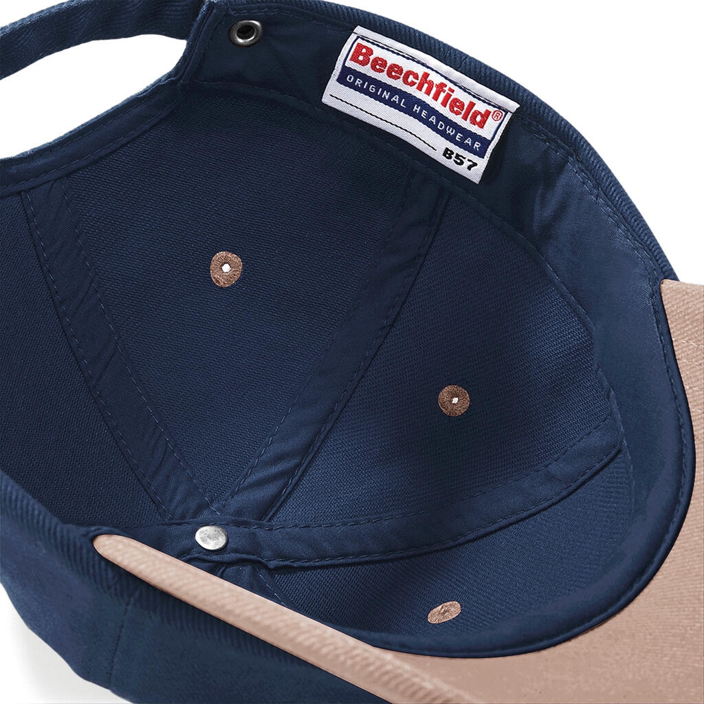 Beechfield B058 Casquette Low-Profile 100% Coton Lourd – Casquette Mixte Idéale Pour Broderie & Impression, Sangle Boucle Triple