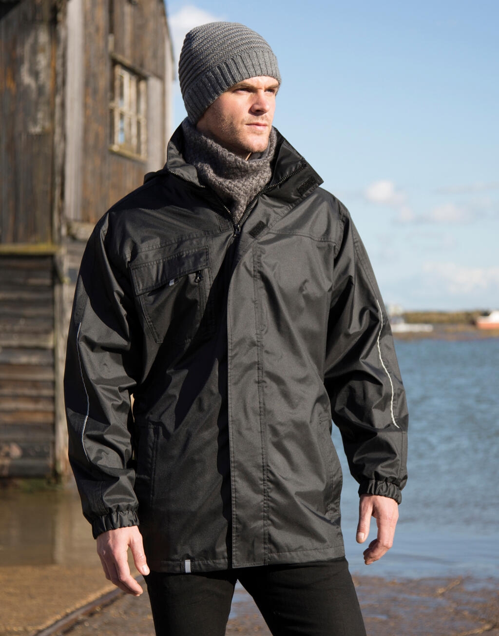 Result Herren Printable 3-in-1 Transit Jacke wind- und wasserdicht