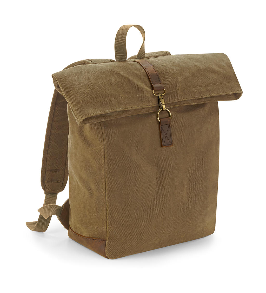 Quadra Heritage Waxed Canvas Backpack QD655