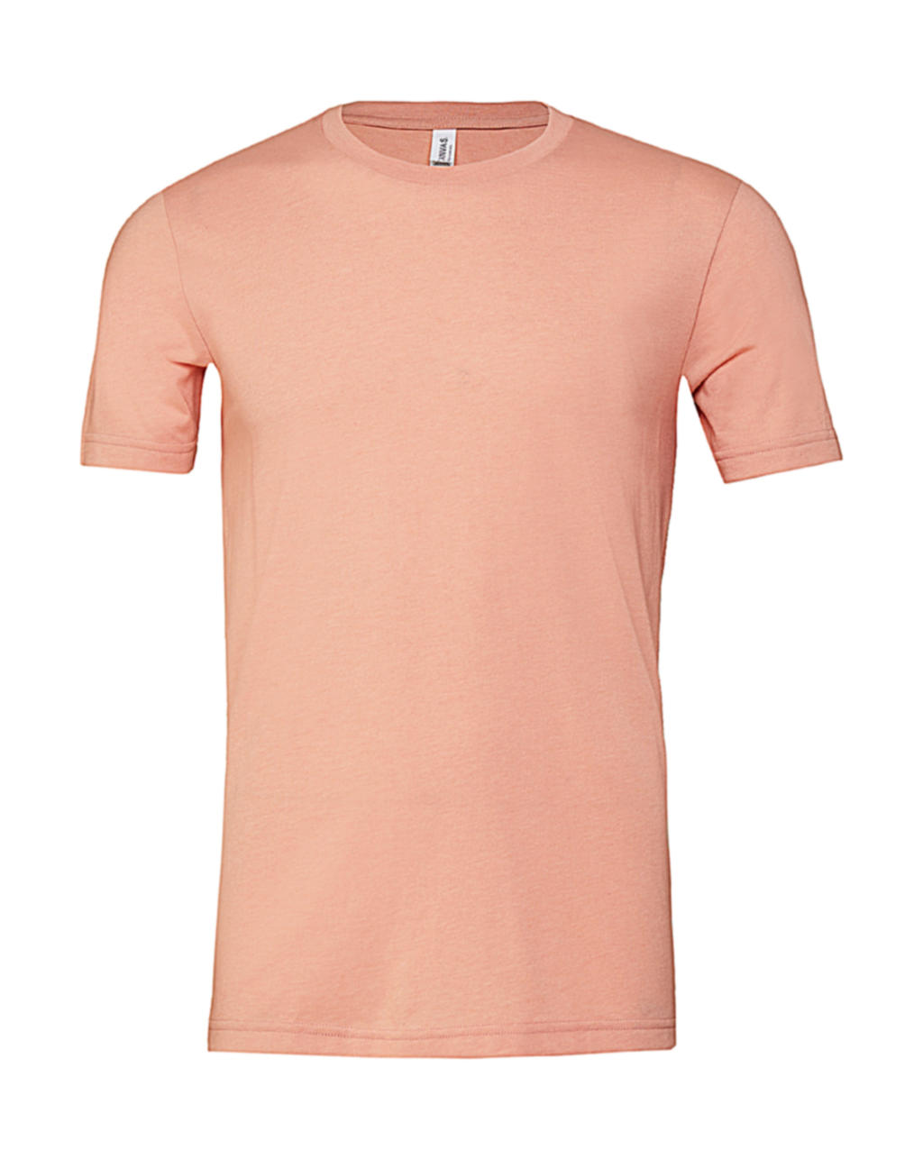 Bella Canvas Unisex Heather CVC Short-Sleeve T-Shirt – Comfortable, Retail Fit Tee In Prism Blue