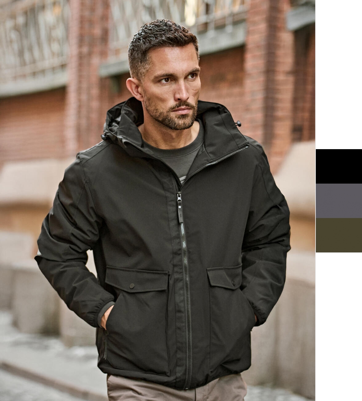 Tee Jays Herren Urban Adventure Jacke leicht wasserabweisend