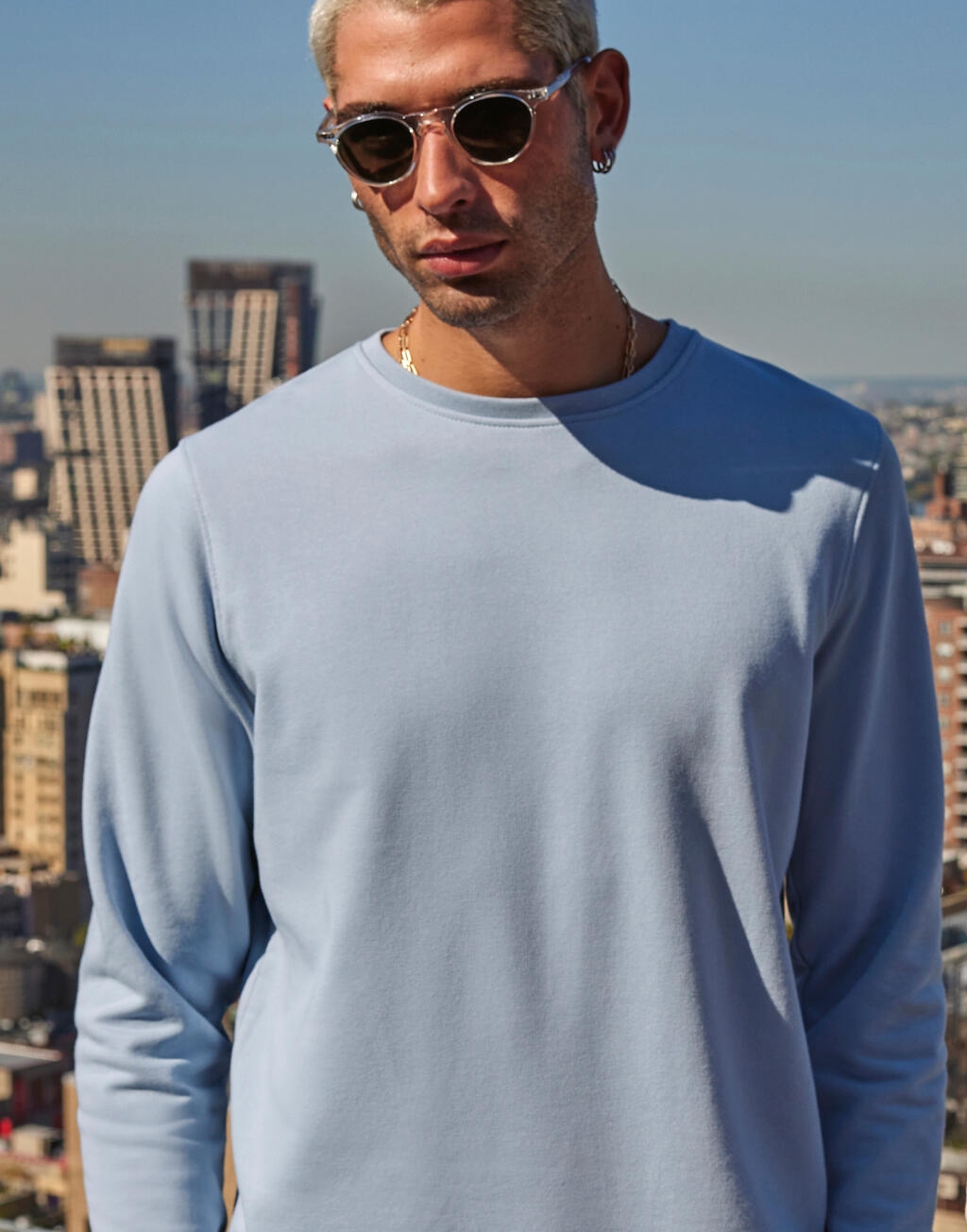 B&C Unisex Mens Womens Organic Sweatshirt Organic Regular Fit Printable  WU31B NE