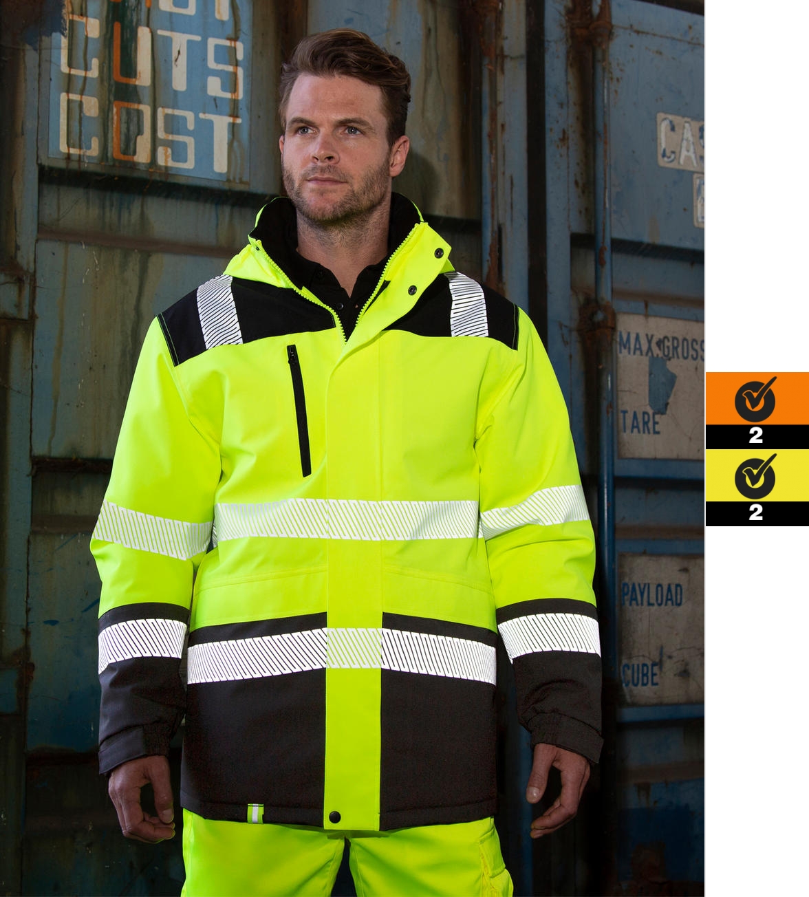 Result Printable Waterproof Softshell Safety Coat R475X