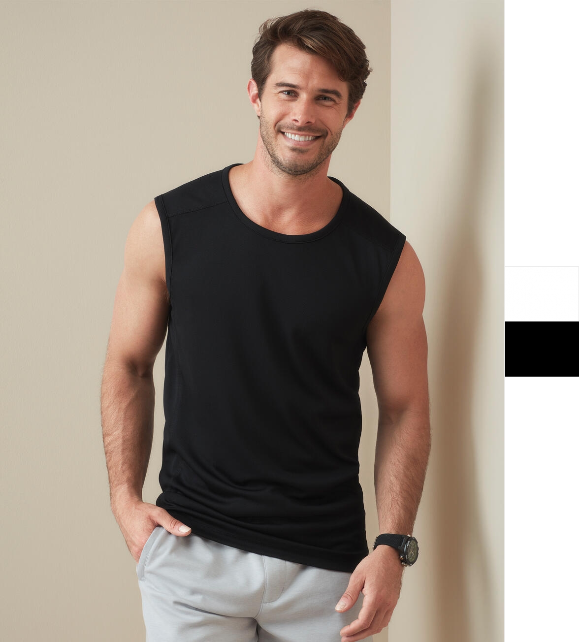 Stedman Herren Active Sports Top - ärmelloses Shirt Für Sport & Fitness