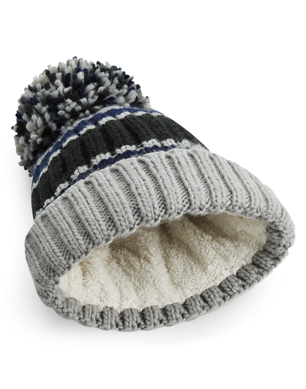 Beechfield B392 | Hygge Striped Beanie - Fodera In