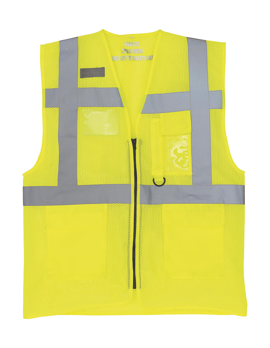 Yoko 5er Pack Fluo Open Mesh Executive Waistcoat HVW820